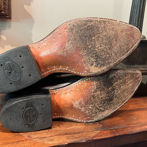 ACME Dark Brown Western Cowboy Boots - Picture 5 of 11